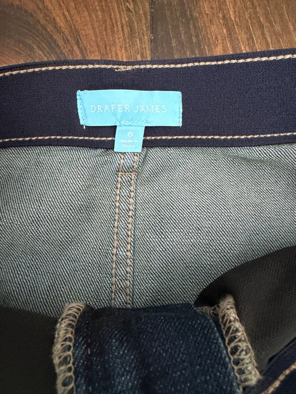 Draper James Denim Midi Skirt A-Line - Picture 5 of 5